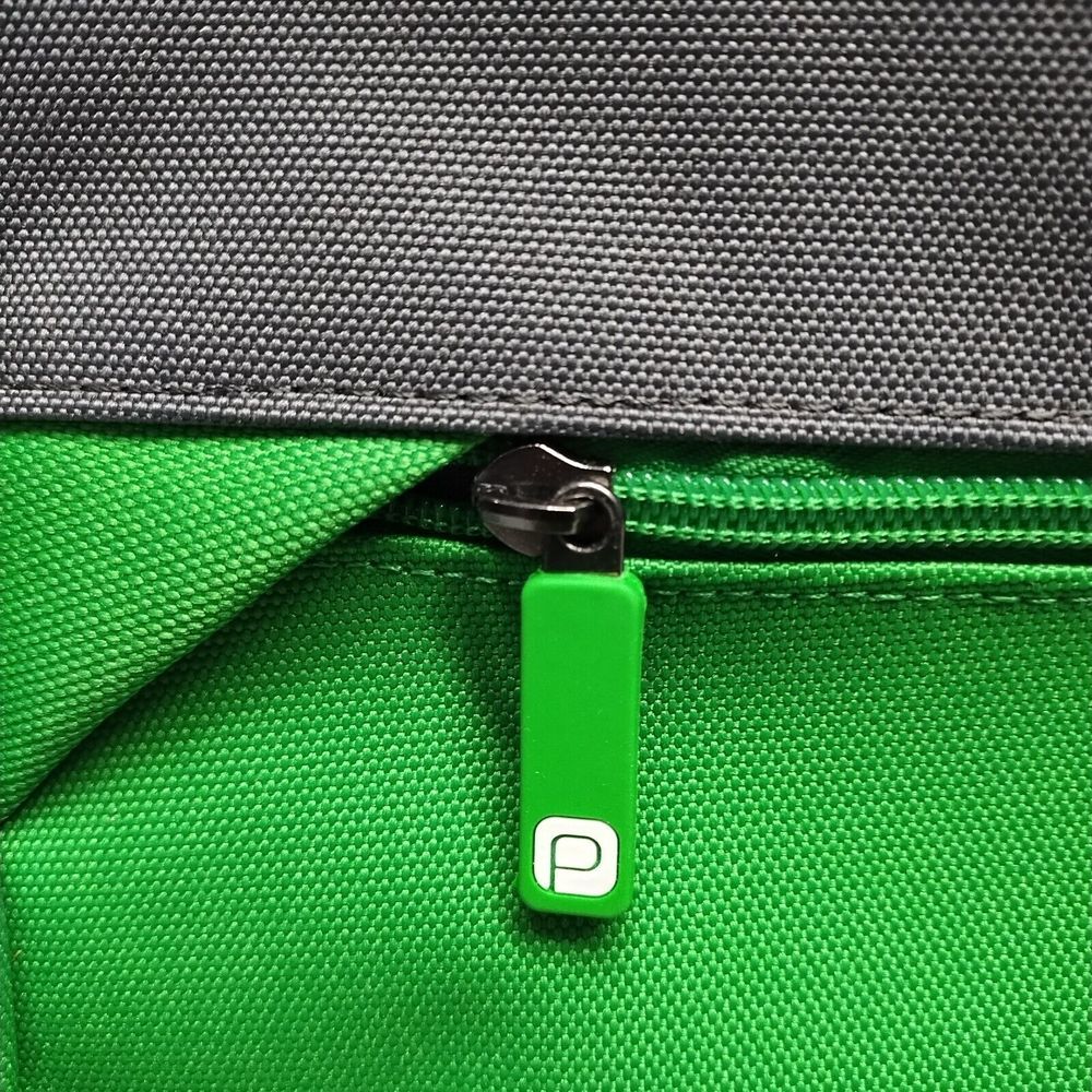 Project Karl Unisex Backpack Green Gray Canvas Adjustable Straps Water Resistant - Picture 3 of 16